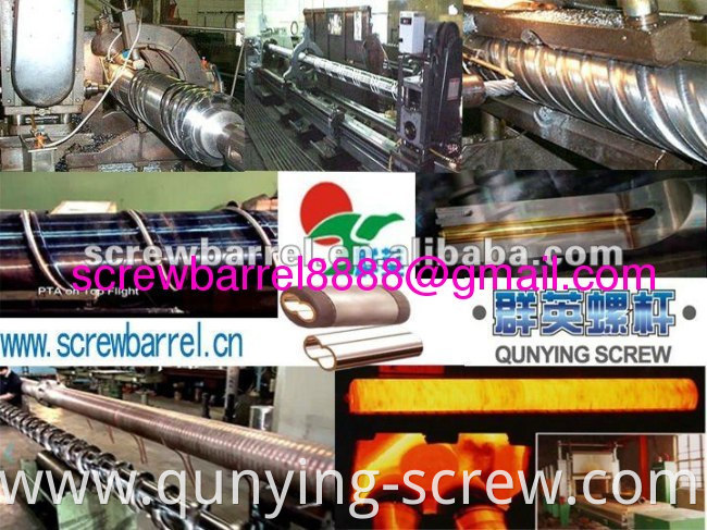 Parallel conical twin screw barrel